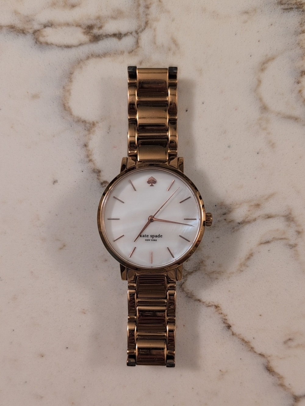 kate spade Rose Gold-Tone Bracelet Watch with White Dial Vintage